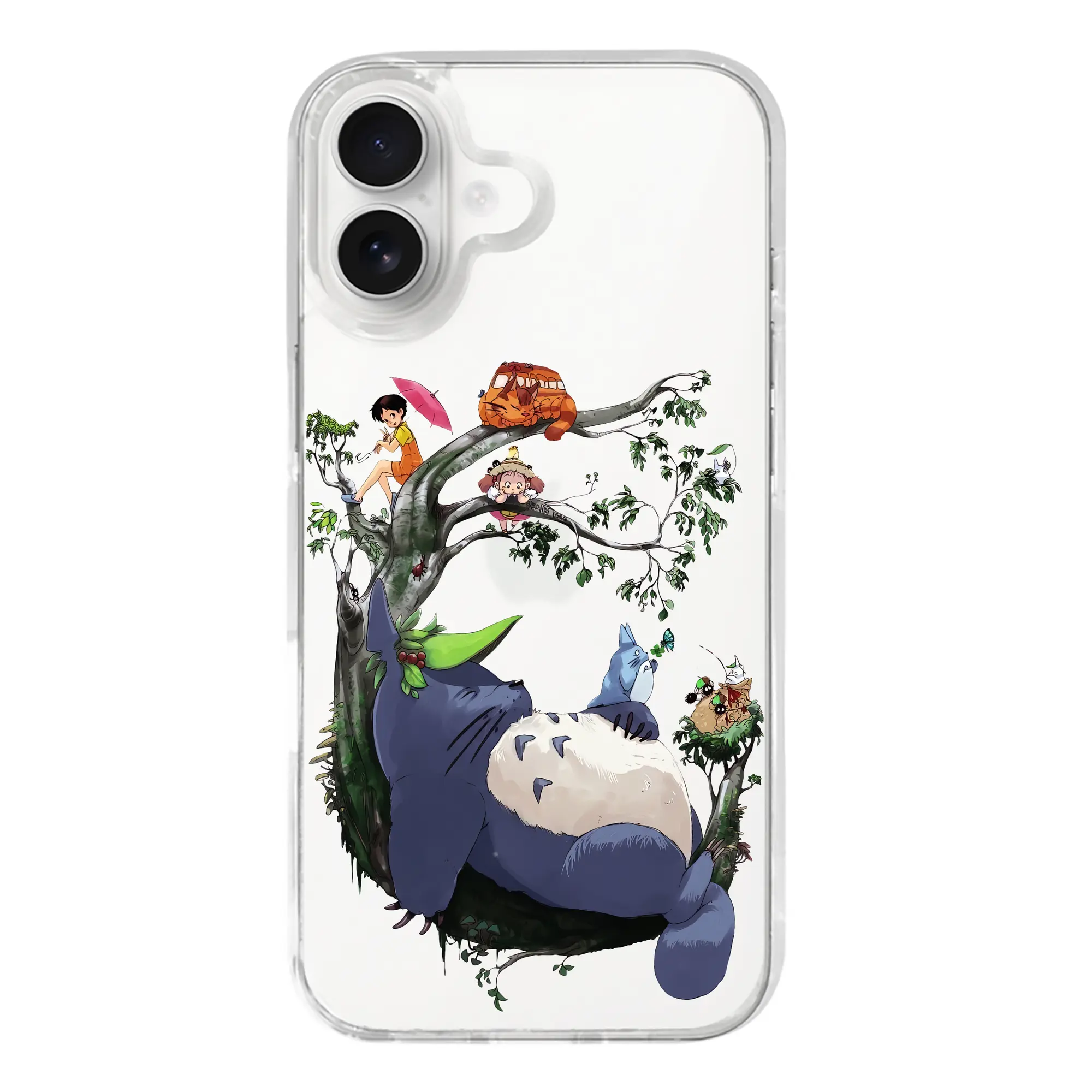 となりのトトロ グッズ トトロ - iPhone 17シリーズ 透明スマホケース – 薄型・耐衝撃・精密フィット保護カバー